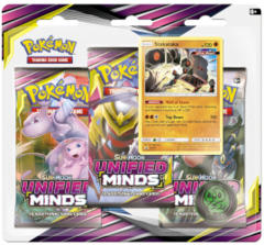 Pokemon Sun & Moon SM11 Unified Minds 3-Booster Blister Pack: Stakataka Promo